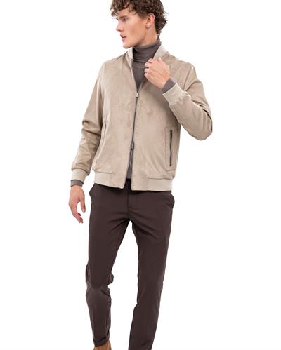 8008 Pilot Yaka Süet Ceket