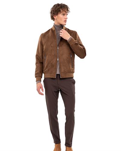 8008 Pilot Yaka Süet Ceket