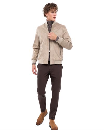 8008 Pilot Yaka Süet Ceket