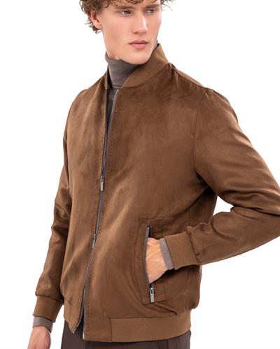 8008 Pilot Yaka Süet Ceket