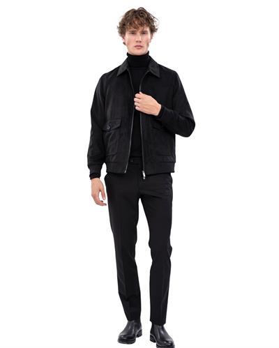 8006 Nubuk İki Cepli Fermuarlı Mont