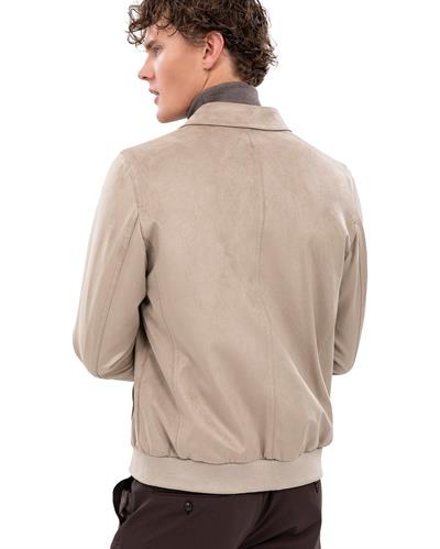 8006 Nubuk İki Cepli Fermuarlı Mont