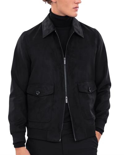 8006 Nubuk İki Cepli Fermuarlı Mont