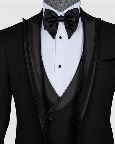 Ech.5031 Kırlangıç Yaka Damatlık Elbise