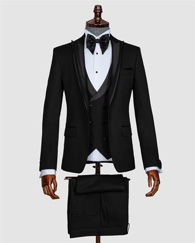 Ech.5031 Kırlangıç Yaka Damatlık Elbise