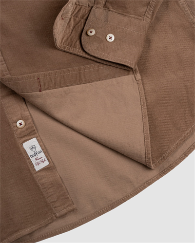 Bfn.1528 %100 Cotton Dokulu Kadife Gömlek