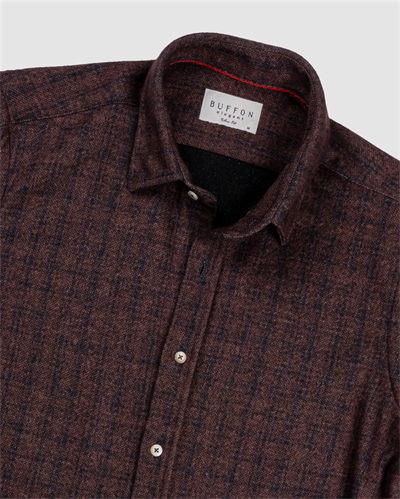 Bfn.2300-2 Kareli Örme Gömlek