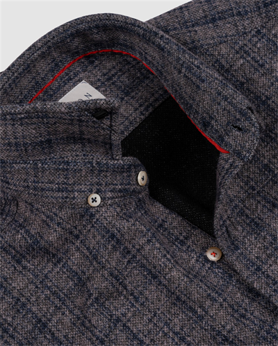 Bfn.2300-2 Kareli Örme Gömlek