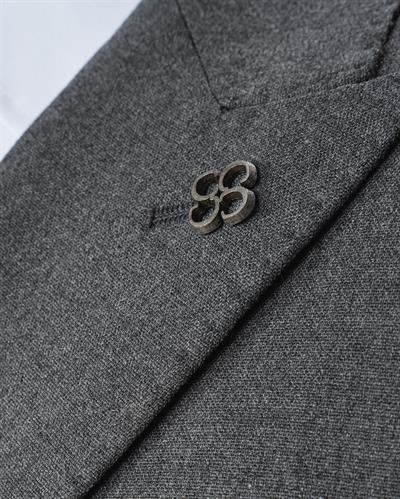 Ech. 2344 Düz Kumaş Kruvaze Takım Elbise