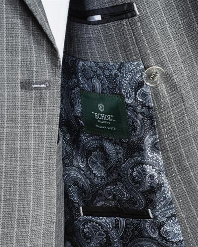 Ech. 2344 Dokulu Dar Çizgili Kruvaze Takım