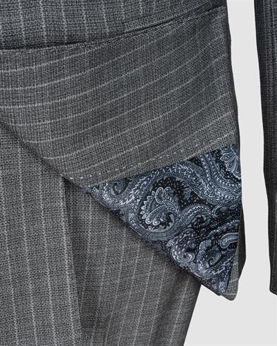 Ech. 2344 Dokulu Dar Çizgili Kruvaze Takım