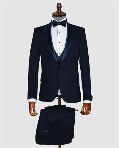 Ech.6125 Saten Kırlangıç Yaka Damatlık