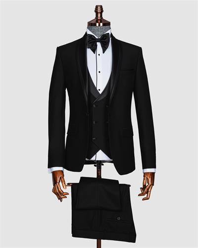 Ech.5689-06 Simli K. Çıkmayaka Yelekli Damatlık