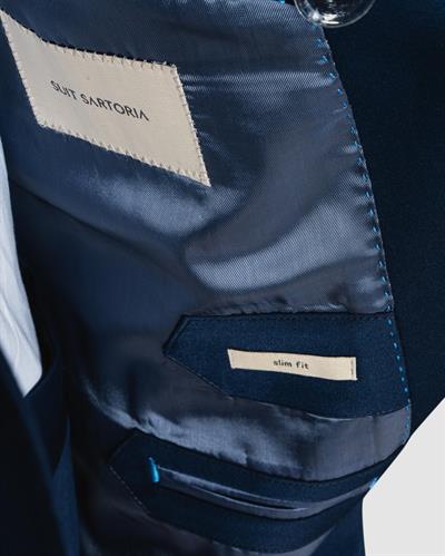 Ech.508-2471 Düz Kumaş Kruvaze Takım Elbise