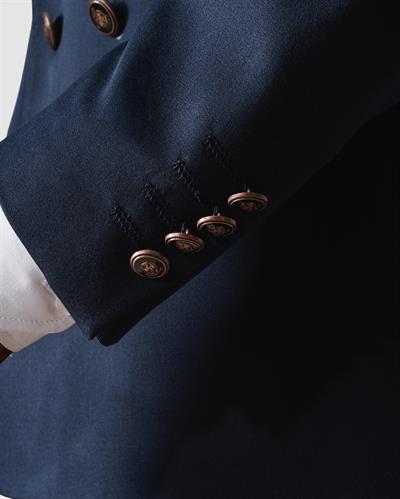 Ech.508-2471 Düz Kumaş Kruvaze Takım Elbise