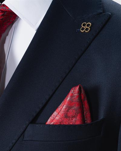 Ech.508-2471 Düz Kumaş Kruvaze Takım Elbise