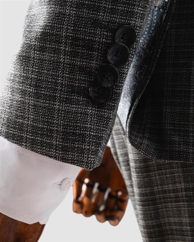 Ech.2350-22 Ekoseli Yelekli Takım Elbise