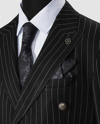 Ech. 2344 Beyaz Çzg. Krvz. Takım Elbise