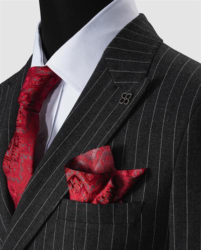 Ech. 2344 Beyaz Çzg. Krvz. Takım Elbise