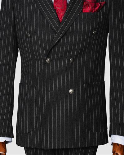 Ech. 2344 Beyaz Çzg. Krvz. Takım Elbise