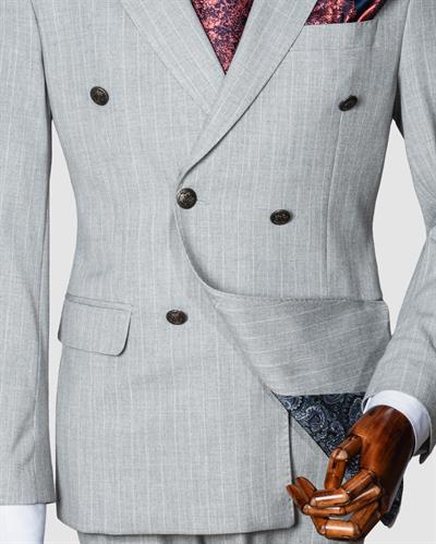 Ech. 2344 Beyaz Çzg. Krvz. Takım Elbise