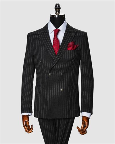 Ech. 2344 Beyaz Çzg. Krvz. Takım Elbise