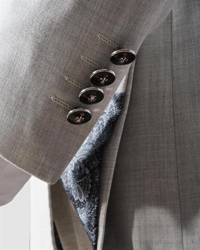 Ech. 2344 Düz Kumaş Kruvaze Takım Elbise