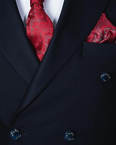 Ech. 2344 Düz Kumaş Kruvaze Takım Elbise