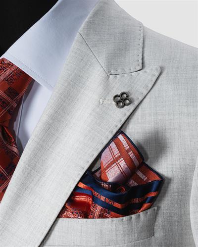 Ech. 2344 Düz Kumaş Kruvaze Takım Elbise