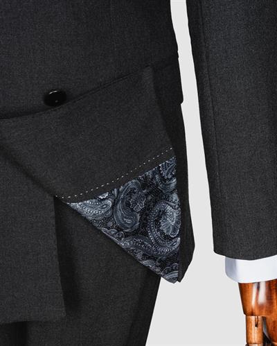 Ech. 2344 Düz Kumaş Kruvaze Takım Elbise