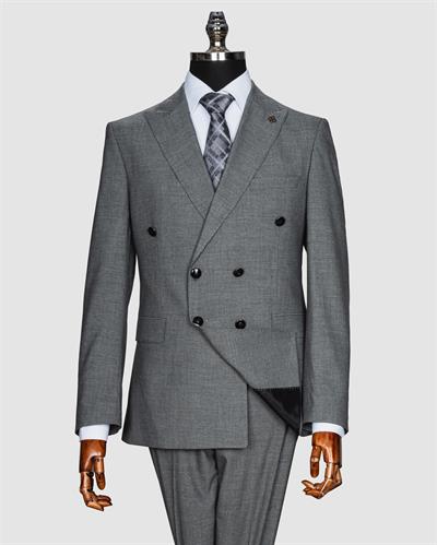 Ech. 513 İnce Çizgili Kruvaze Takım Elbise