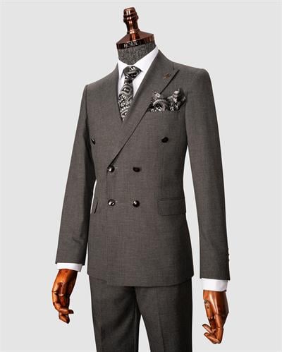 Ech. 513 İnce Çizgili Kruvaze Takım Elbise