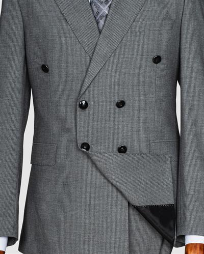 Ech. 513 İnce Çizgili Kruvaze Takım Elbise