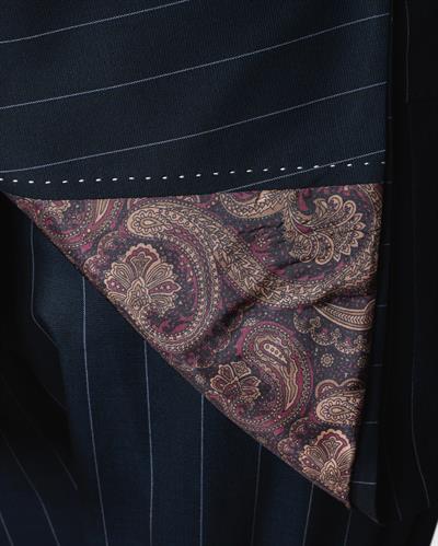 Ech. 2344-27 Geniş Çizgili Kruvaze Takım Elbise