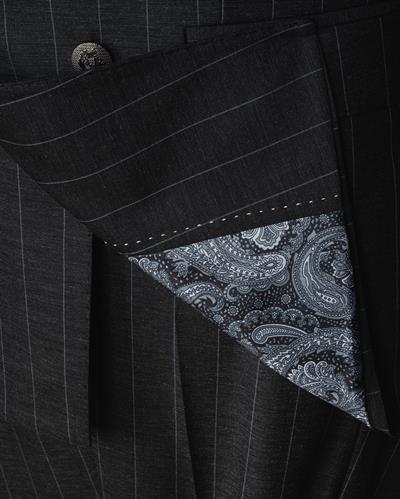 Ech. 2344 Geniş Çizgili Kruvaze Takım Elbise