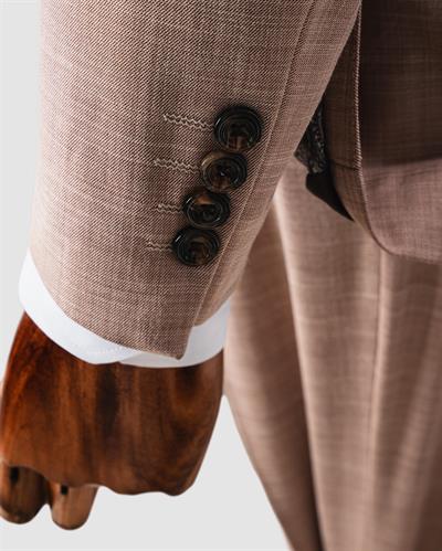 Ech.2359 Kendinden Desenli Yelekli Takım