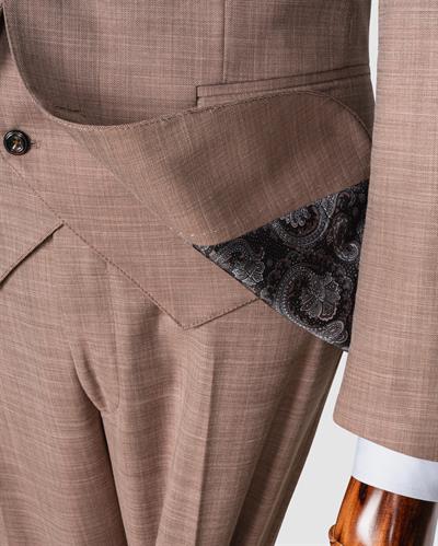 Ech.2359 Kendinden Desenli Yelekli Takım