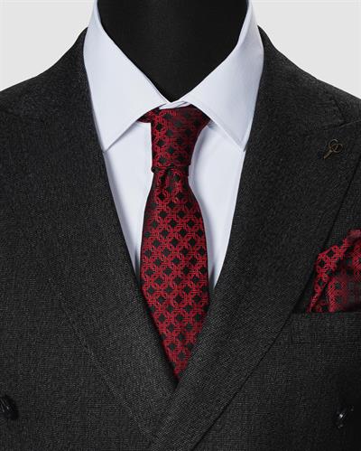 Ech.2351-2751 Kırcıllı Kumaş Kruvaze Takım Elbise