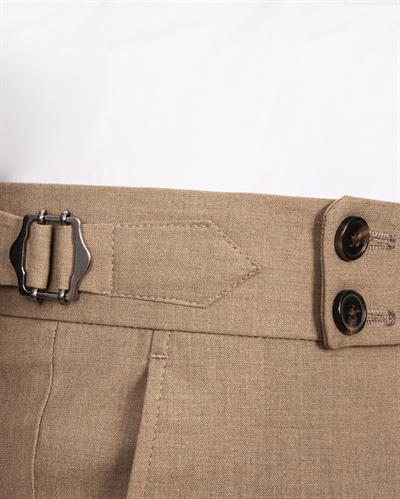 Ech.2774 Sivri Yaka Düz Kumaş Duble Paça Kruvaze Tke