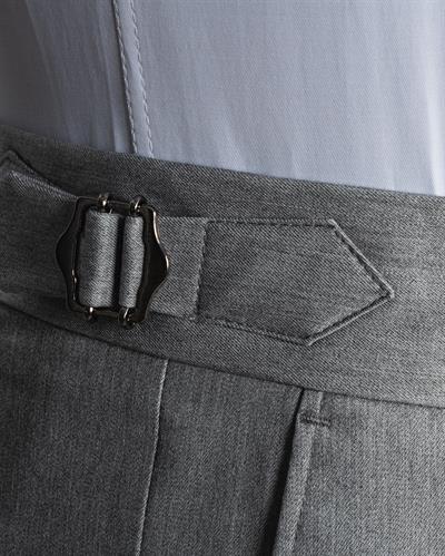 Ech.2774 Sivri Yaka Düz Kumaş Duble Paça Kruvaze Tke