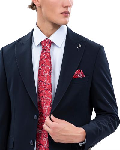 2116 Roma İtalyan Silik Omuz 2 Düğmeli Takım Elbise