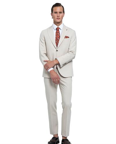 2116 Roma İtalyan Silik Omuz 2 Düğmeli Takım Elbise