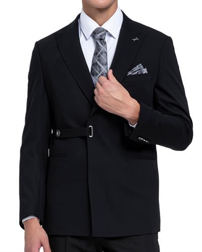 2120 Tek Düğmeli Tokalı Takım