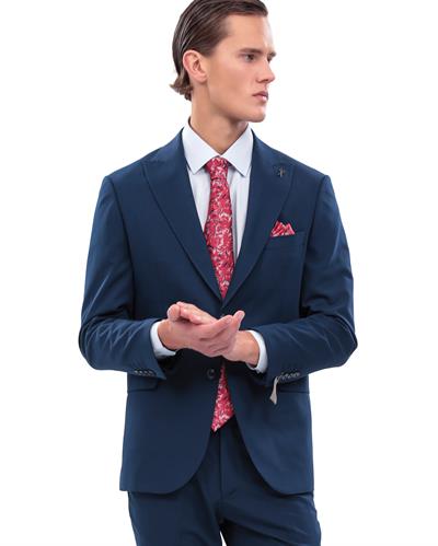 2116 Roma İtalyan Silik Omuz 2 Düğmeli Takım Elbise