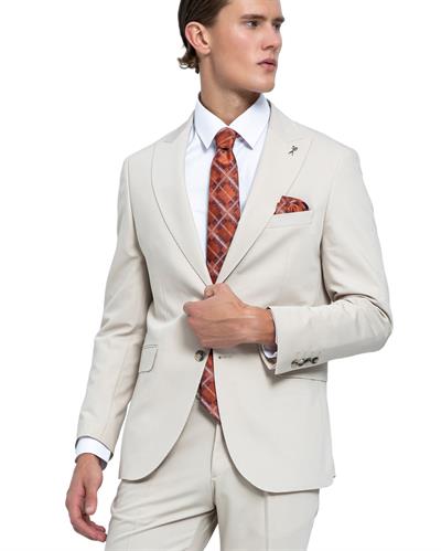 2116 Roma İtalyan Silik Omuz 2 Düğmeli Takım Elbise