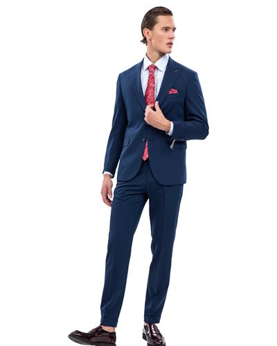 2116 Roma İtalyan Silik Omuz 2 Düğmeli Takım Elbise