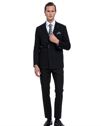 2120 Tek Düğmeli Tokalı Takım