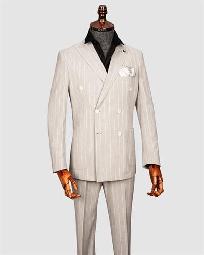 Ssa.2001/24  Kruvaze Keten Takım Çizgili