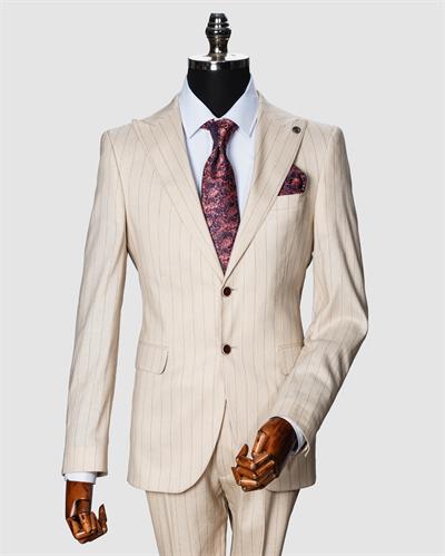 Ssa. Çizgili Keten Takım