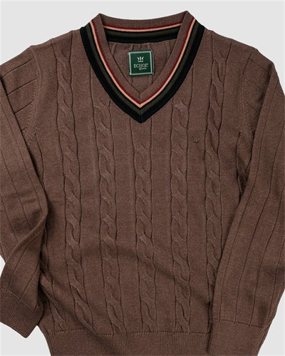 Tm.105 Saçlı V Yaka Triko